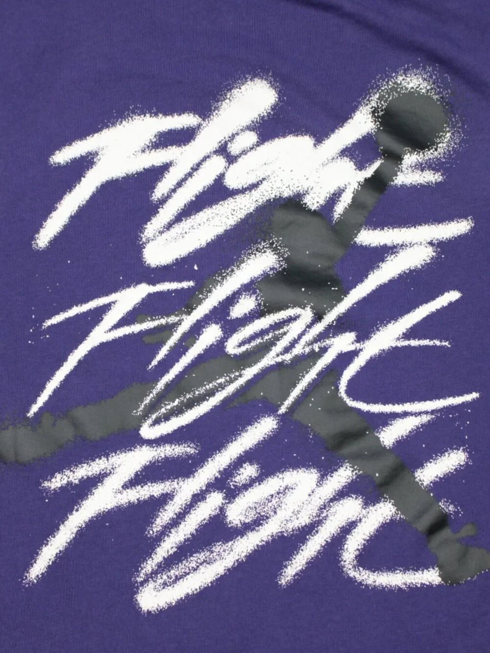 Jordan Flight Shirt Men 2XL XXL Purple Double Sided Cotton Short Sleeve Pullover
